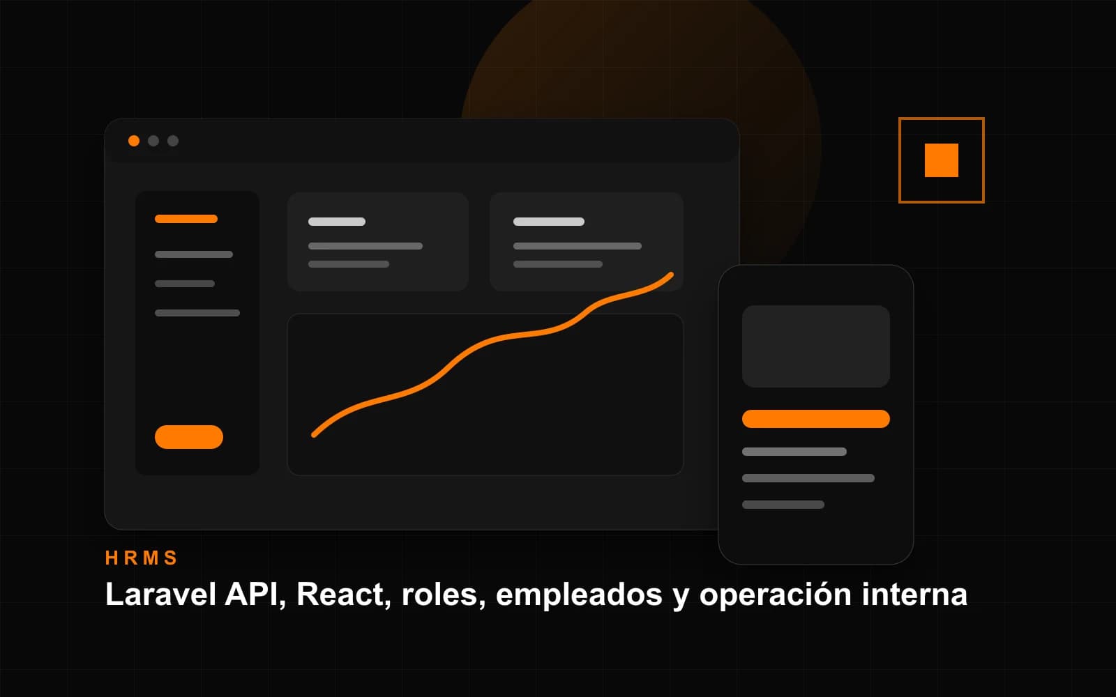 Mockup de HRMS con Laravel, React, roles y gestion de empleados