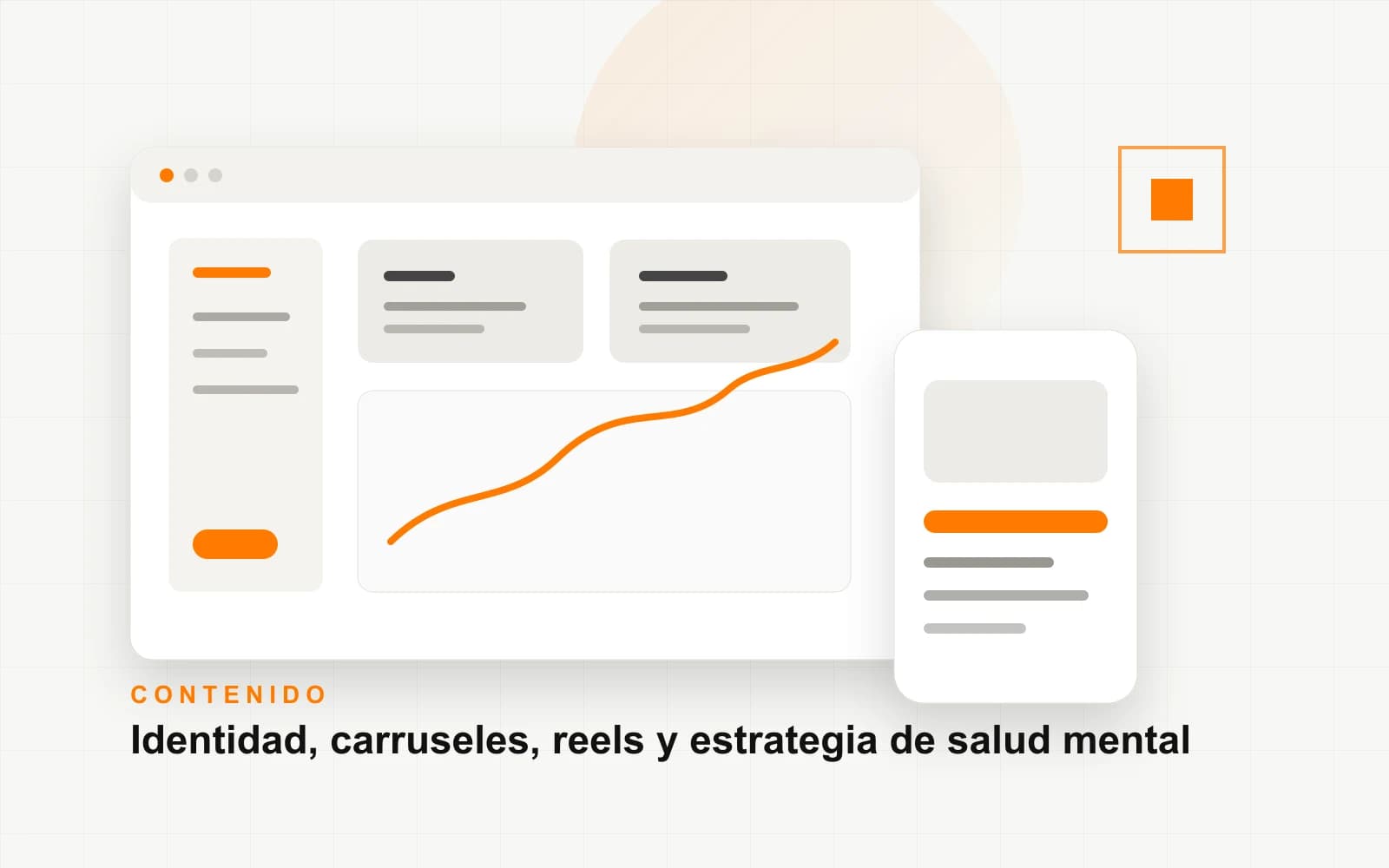 Mockup de estrategia de contenido digital para Yumbrel Psicologia